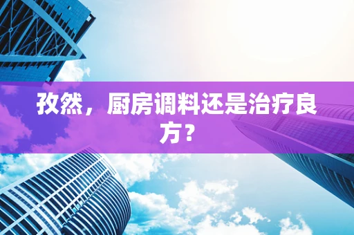 孜然，厨房调料还是治疗良方？