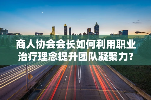 商人协会会长如何利用职业治疗理念提升团队凝聚力？