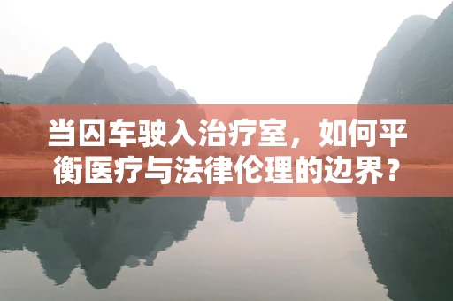 当囚车驶入治疗室，如何平衡医疗与法律伦理的边界？